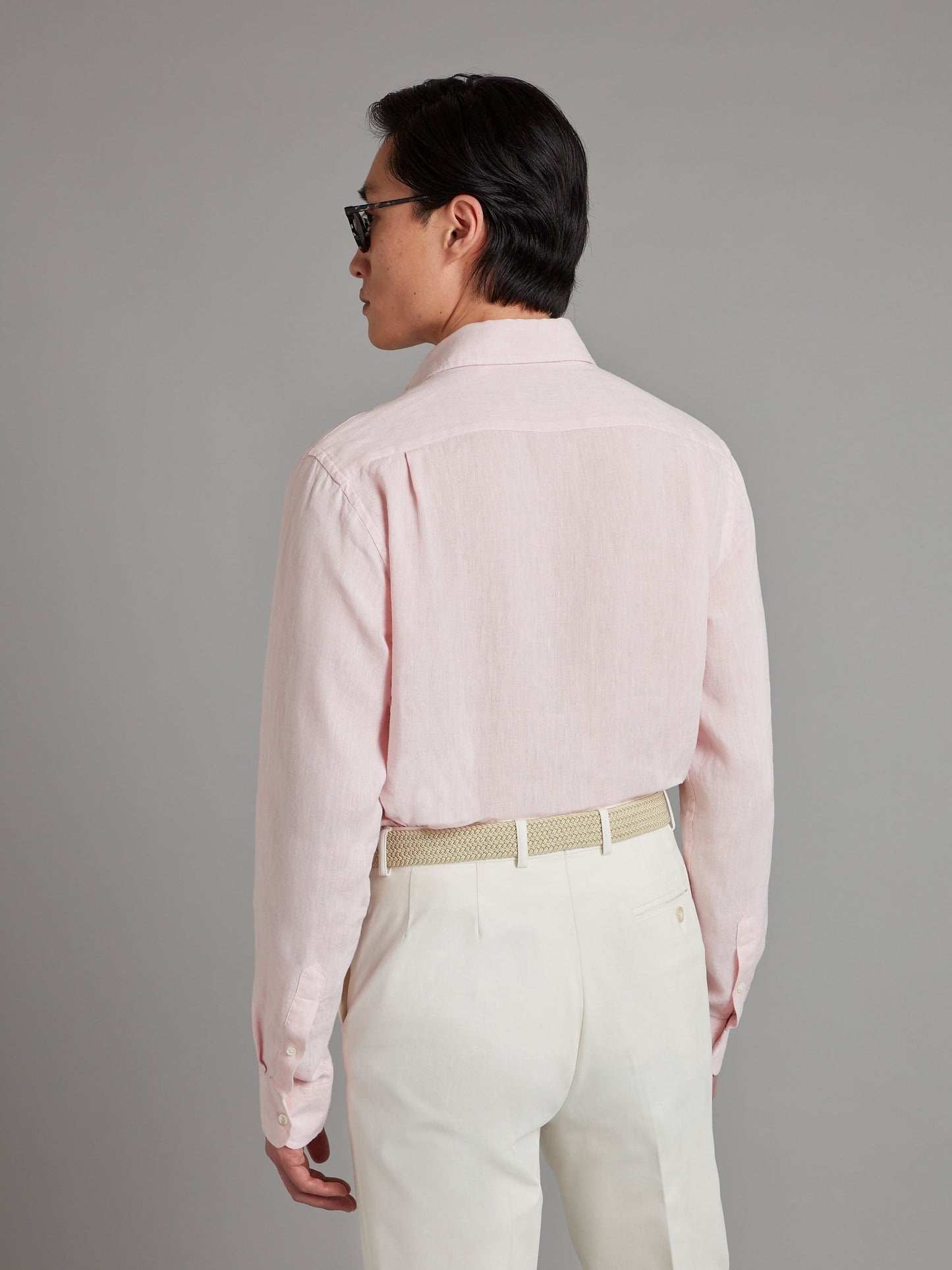 Amalfi Shirt Linen - Pale Pink