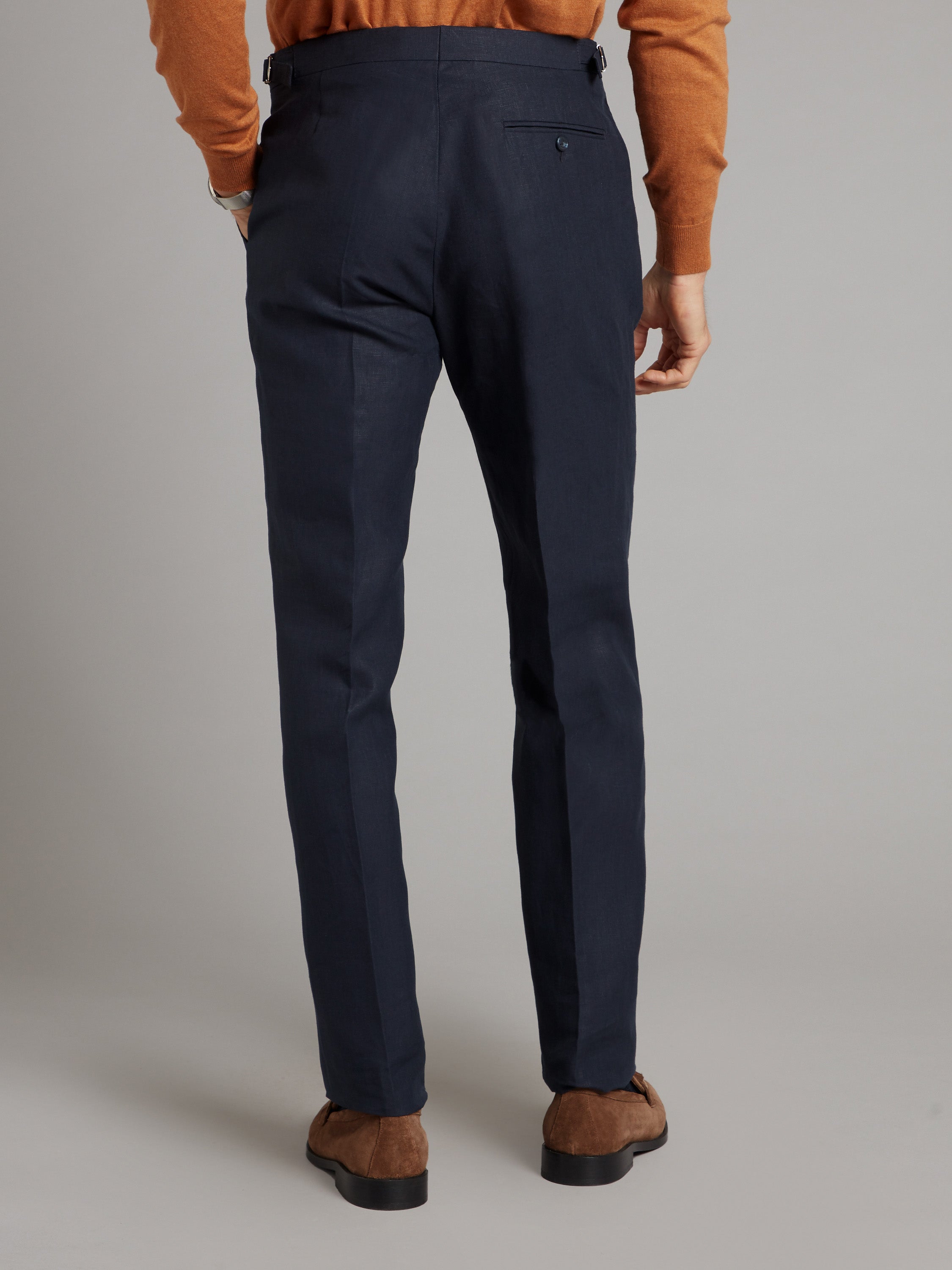 Kathe Flat Front Cotton Twill Trousers | Harvest | TOAST