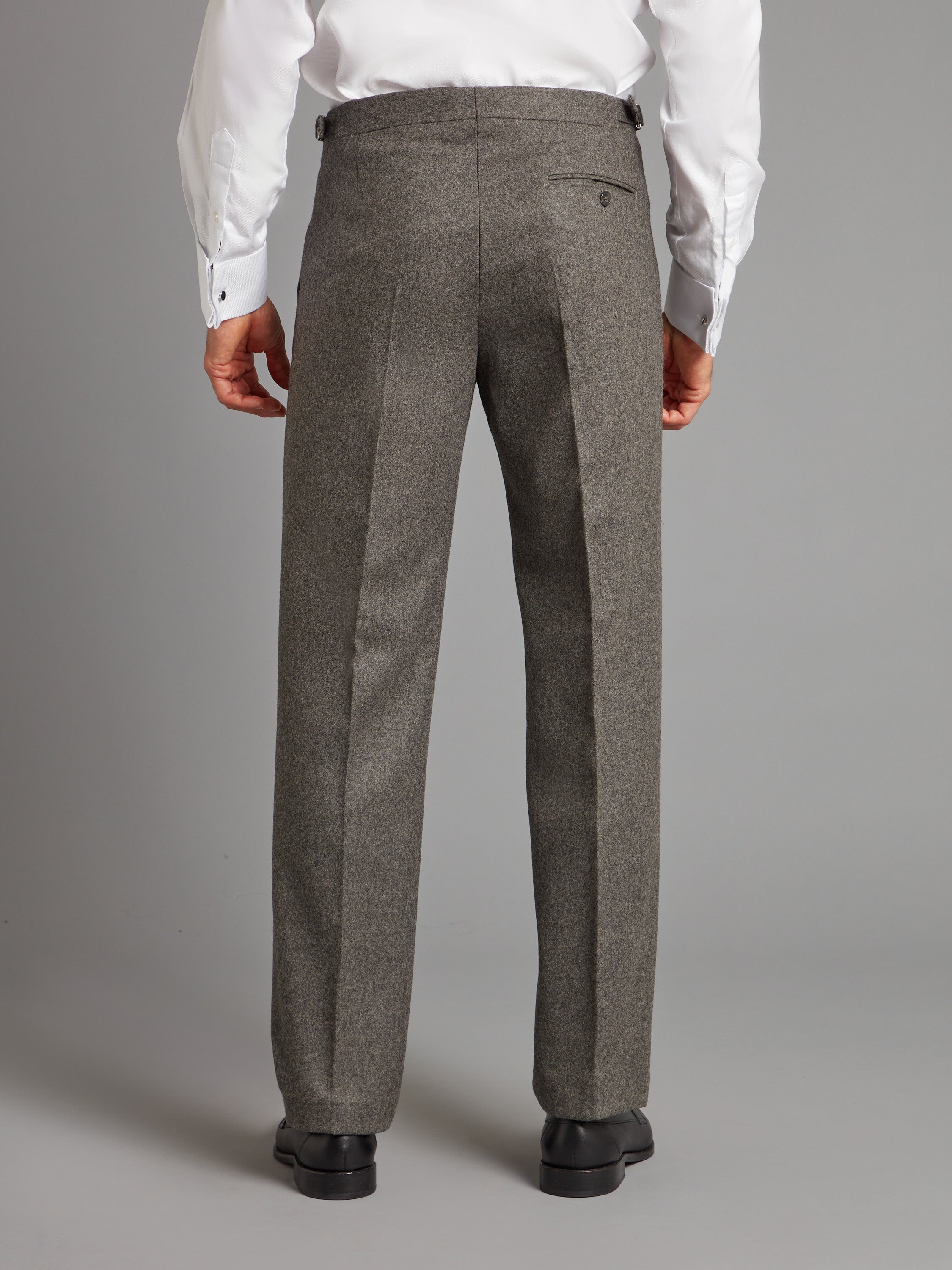 Virgin wool flat-front trousers | GIORGIO ARMANI Man